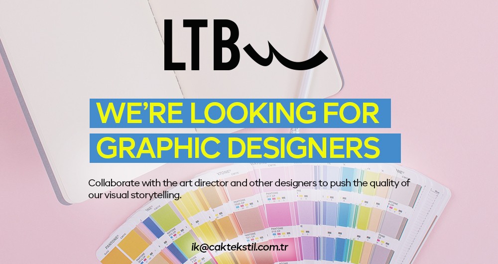 WE'RE LOOKING FOR GRAPHIC DESIGNERS